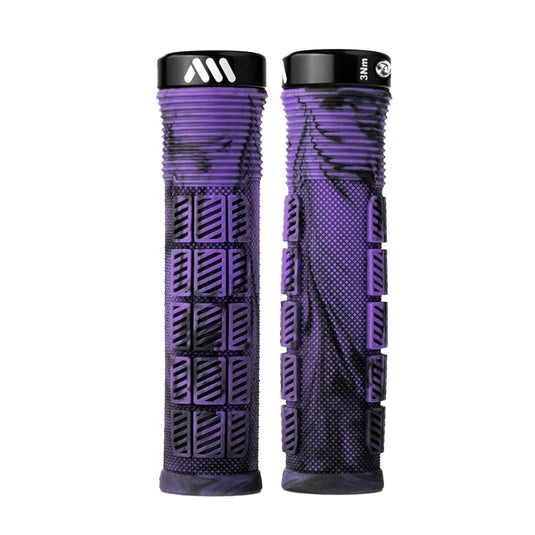 All-Mountain-Style-Rise-Grips-Purple-Camo-Grips-132mm-Bicycle-Grips