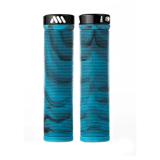 All-Mountain-Style-Barcode-Grips-Blue-Camo-Grips-132mm-Bicycle-Grips