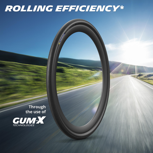 Michelin Power Adventure TS TLR Gravel Tires – Tubeless-Ready, GUM-X Technology, Folding Bead, Lightweight, Durable for Off-Road & Mixed Terrain Cycling