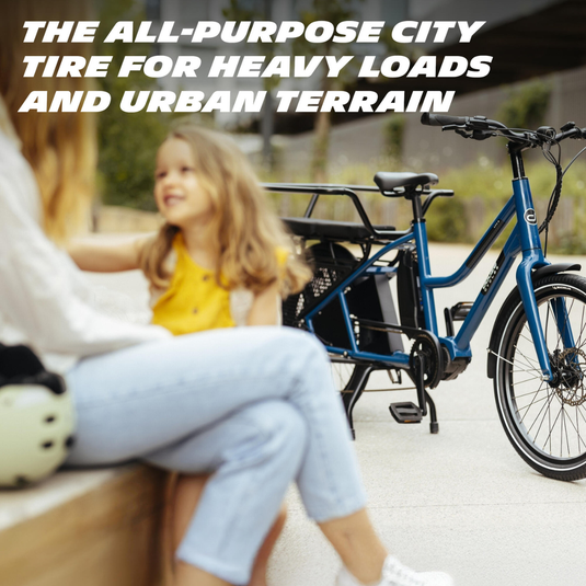Michelin City Cargo TT 24x2.20 Cargo Shield Tire, Heavy-Duty Urban Commuter