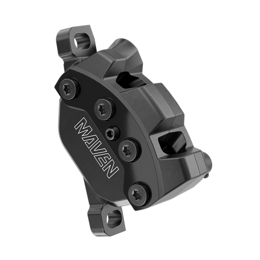 Load image into Gallery viewer, SRAM Maven Silver Disc Brake and Lever - Front, Post Mount, 950mm Hose, 4-Piston, Aluminum Lever, SS Hardware, Black, B1
