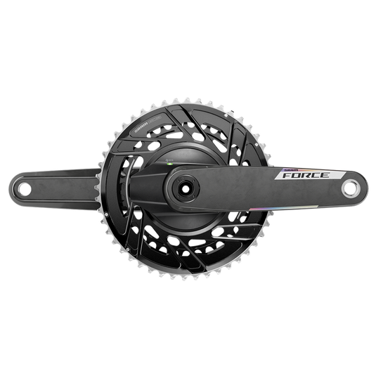 SRAM Force 2x Powermeter E1 Power Meter Crankset, Speed: 12, Spindle: 28.99mm, BCD: Thread Mount, 46/33, DUB, 172.5mm,