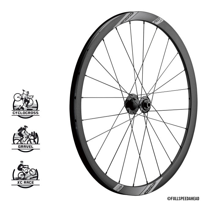 Load image into Gallery viewer, Full Speed Ahead Non Series AGX i25 Wheelset - 700, 12 x 100mm/12 x 142mm, Center-Lock, HG 11, Black
