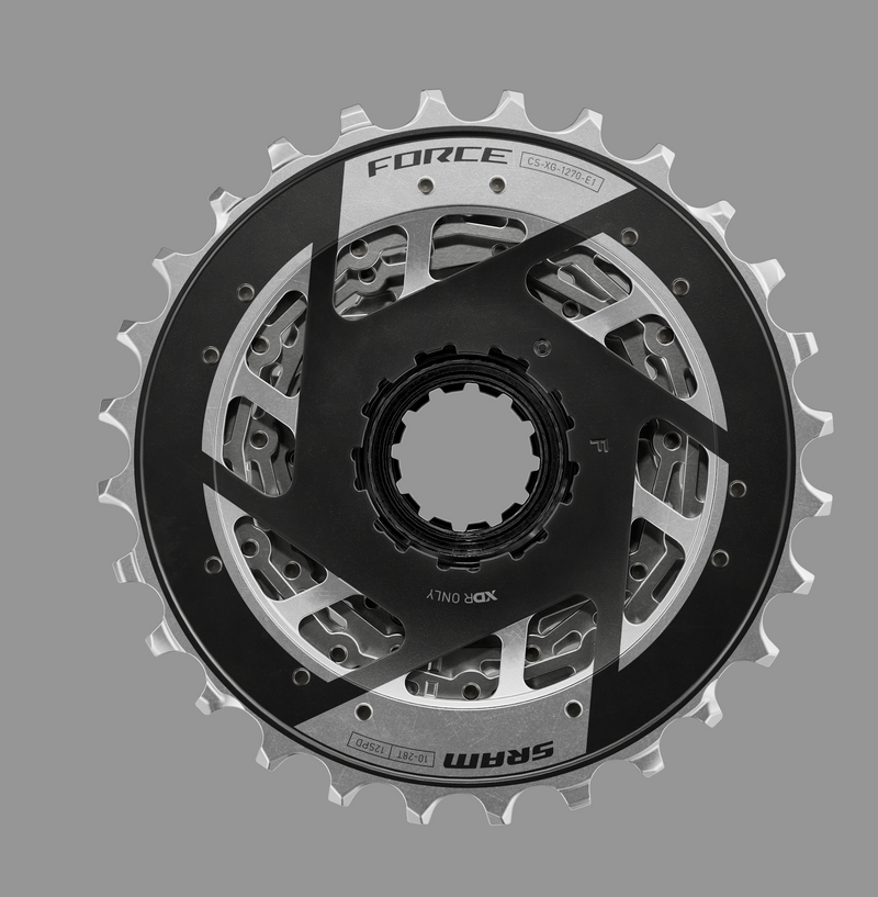 Load image into Gallery viewer, SRAM Force XG-1270 Cassette - 12-Speed, 10-28t, Silver, For XDR Driver Body, E1
